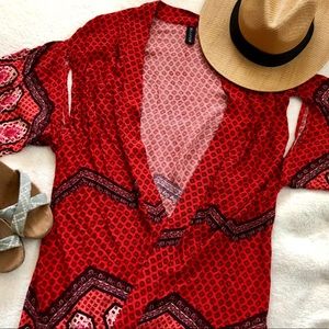 MINKPINK Red Kimono